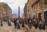 Jean Beraud Famous Paintings - La Rue de la Paix